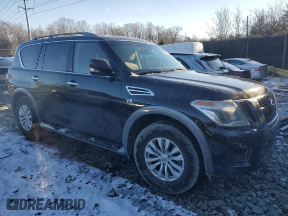 2018 Nissan Armada SV with VIN JN8AY2ND8J9051980, listed as a Copart auction lot 88018675 with 115,068 mi miles and Salvage Title. Bid and sale history available at carsss.com. Image 4.