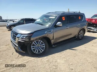 2022 Nissan Armada SL with VIN JN8AY2BD0N9675668, listed as a Copart auction lot 68256954 with 35,908 mi miles and Salvage Title. Bid and sale history available at carsss.com. Image 1.