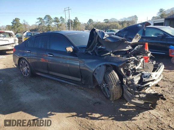 2017 BMW 5 Series 540i with VIN WBAJE5C37HG914383, listed as a Copart auction lot 46895345 with Not provided miles and Salvage title. Bid and sale history available at DreamBid. Image 4.