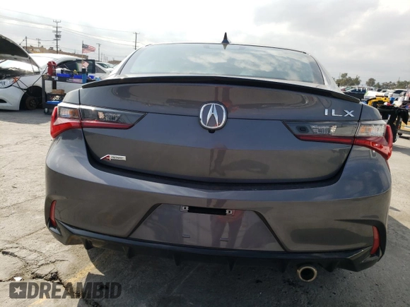 2022 Acura ILX Premium with VIN 19UDE2F81NA006792, listed as a Copart auction lot 48696873 with 6,183 mi miles and . Bid and sale history available at DreamBid. Image 6.
