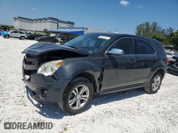 2014 Chevrolet Equinox LS with VIN 2GNALAEK1E6221060, listed as a Copart auction lot 53641205 with 98,316 mi miles and Salvage Title. Bid and sale history available at carsss.com. Image 1.