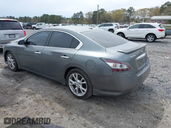 2014 Nissan Maxima SV with VIN 1N4AA5AP4EC912507, listed as a IAAI auction lot 41875448 with 132,127 mi miles and . Bid and sale history available at DreamBid. Image 3.