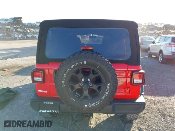 2022 Jeep Wrangler Unlimited Willys with VIN 1C4HJXDN3NW129708, listed as a IAAI auction lot 42025893 with 14,548 mi miles and . Bid and sale history available at DreamBid. Image 16.