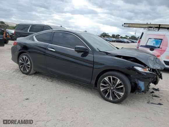2017 Honda Accord Coupe EX-L with VIN 1HGCT1B86HA001786, listed as a Copart auction lot 48973095 with 86,386 mi miles and Salvage Title. Bid and sale history available at carsss.com. Image 4.