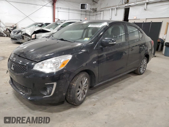 2020 Mitsubishi Mirage G4 SE with VIN ML32F4FJ1LHF13204, listed as a Copart auction lot 48300315 with 34,867 mi miles and Salvage Title. Bid and sale history available at carsss.com. Image 1.