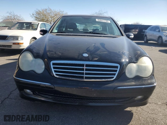 2003 Mercedes-Benz C 230 Kompressor with VIN WDBRF40J73A526306, listed as a Copart auction lot 45041735 with 94,641 mi miles and Salvage Title. Bid and sale history available at DreamBid. Image 5.