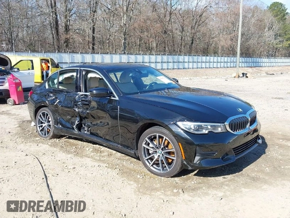 2020 BMW 3 Series 330i xDrive with VIN 3MW5R7J05L8B35758, listed as a IAAI auction lot 41680239 with 1 mi miles. Bid and sale history available at carsss.com. Image 1.