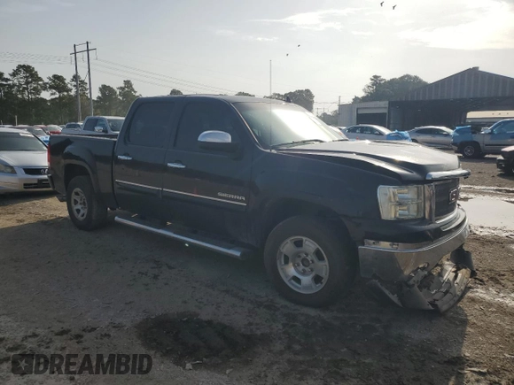 2013 GMC Sierra 1500 SLE with VIN 3GTP1VE06DG264293, listed as a Copart auction lot 62475055 with 209,250 mi miles and Salvage title. Bid and sale history available at DreamBid. Image 4.