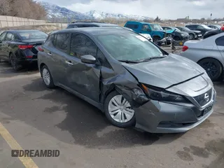 2022 Nissan LEAF S with VIN 1N4AZ1BV0NC559410, listed as a IAAI auction lot 41806174 with 32,289 mi miles and . Bid and sale history available at DreamBid. Image 1.