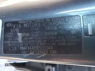 2014 Kia Forte EX with VIN KNAFX4A83E5120349, listed as a Copart auction lot 46484015 with 119,961 mi miles and Clean Title. Bid and sale history available at carsss.com. Image 12.