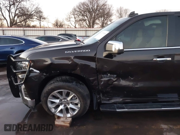 2021 Chevrolet Silverado 1500 LTZ with VIN 3GCUYGED5MG391274, listed as a IAAI auction lot 41275745 with 59,858 mi miles and . Bid and sale history available at DreamBid. Image 17.