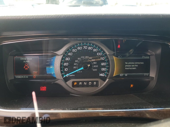 2017 Ford Taurus Limited with VIN 1FAHP2J86HG121865, listed as a Copart auction lot 80316954 with 109,624 mi miles and Salvage Title. Bid and sale history available at DreamBid. Image 9.