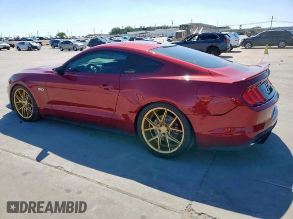 2019 Ford Mustang GT with VIN 1FA6P8CF4K5161211, listed as a Copart auction lot 53487895 with 46,877 mi miles and Salvage Title. Bid and sale history available at carsss.com. Image 2.