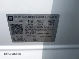 2021 Chevrolet Blazer LT z VIN 3GNKBCRS6MS510688, wystawiony jako IAAI lot #42651746 z przebiegiem 84 794 mil mil oraz . Historia ofert i sprzedaży dostępna na DreamBid. Obrazek 9.