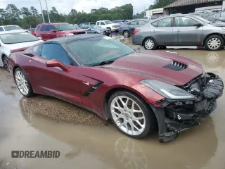 2016 Chevrolet Corvette Z51 3LT z VIN 1G1YM2D72G5115389, wystawiony jako Copart lot #62727045 z przebiegiem 76 872 mil mil oraz Szkoda całkowita • Salvage title. Historia ofert i sprzedaży dostępna na DreamBid. Obrazek 4.