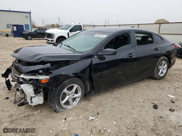 2016 Chevrolet Malibu LS with VIN 1G1ZB5ST6GF348133, listed as a Copart auction lot 85035134 with 0 mi miles and Clean Title. Bid and sale history available at carsss.com. Image 1.