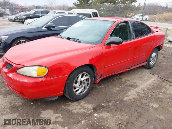 2004 Pontiac Grand Am SE1 with VIN 1G2NF52E64M515839, listed as a IAAI auction lot 41687504 with 194,818 mi miles. Bid and sale history available at carsss.com. Image 2.