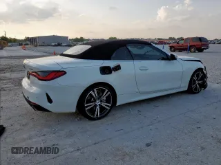 2021 BMW 4 Series 430i with VIN WBA23AT02MCG80425, listed as a Copart auction lot 59020905 with 32,198 mi miles and Salvage title. Bid and sale history available at DreamBid. Image 3.