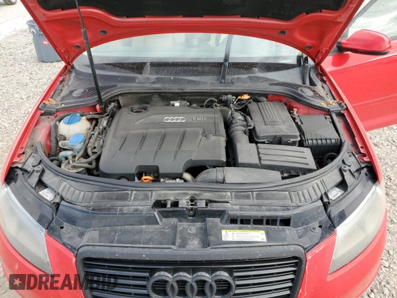 2011 Audi A3 Premium Plus with VIN WAUKJAFM2BA151602, listed as a Copart auction lot 56707445 with 174,787 mi miles and Salvage title. Bid and sale history available at DreamBid. Image 12.