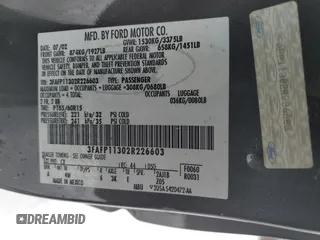 2002 Ford Escort ZX2 Standard with VIN 3FAFP11302R226603, listed as a Copart auction lot 87861115 with 77,245 mi miles and Salvage Title. Bid and sale history available at carsss.com. Image 12.