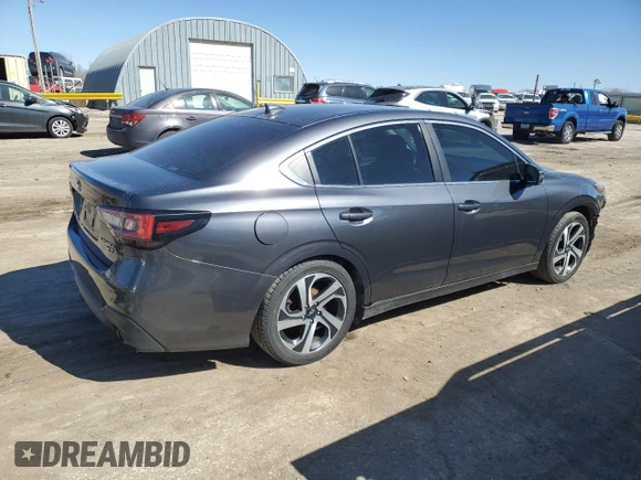 2021 Subaru Legacy Limited XT with VIN 4S3BWGN67M3009537, listed as a Copart auction lot 47382155 with 75,830 mi miles and Salvage title. Bid and sale history available at DreamBid. Image 3.
