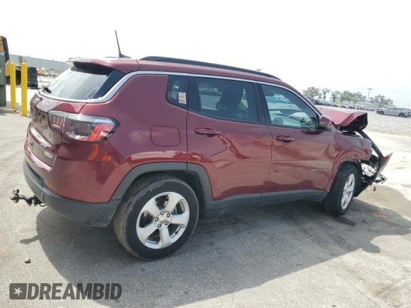 2021 Jeep Compass Latitude with VIN 3C4NJCBB1MT505377, listed as a Copart auction lot 59746895 with 44,217 mi miles and Non repairable. Bid and sale history available at DreamBid. Image 3.