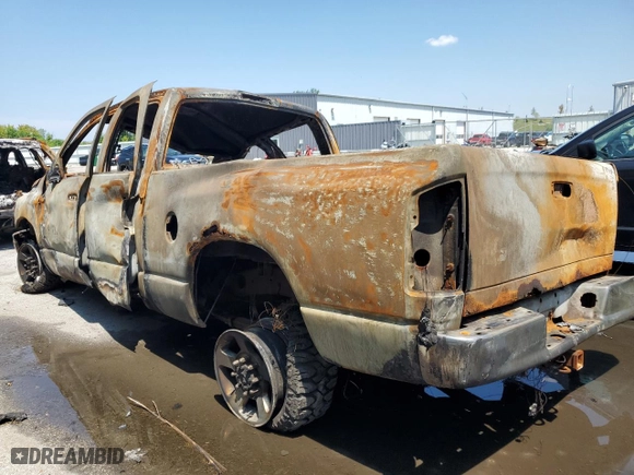 2007 Dodge Ram 2500 SLT with VIN 3D7KS28D17G840838, listed as a Copart auction lot 62551234 with 0 mi miles and Salvage Title. Bid and sale history available at carsss.com. Image 2.