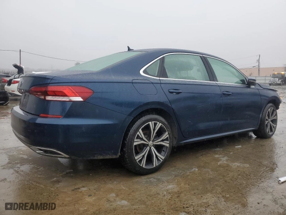 2020 Volkswagen Passat 2.0T SEL with VIN 1VWCA7A31LC021306, listed as a Copart auction lot 44201725 with 34,006 mi miles and Salvage Title. Bid and sale history available at carsss.com. Image 3.