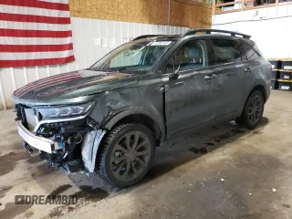2023 Kia Sorento X-Line SX Prestige with VIN 5XYRKDLF8PG224341, listed as a Copart auction lot 44988145 with 16,400 mi miles and Salvage Title. Bid and sale history available at carsss.com. Image 1.