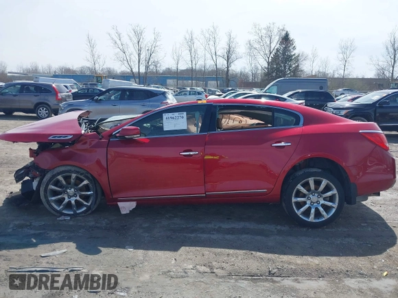 2014 Buick LaCrosse Premium I with VIN 1G4GD5G39EF164900, listed as a IAAI auction lot 41962270 with 1 mi miles. Bid and sale history available at carsss.com. Image 14.