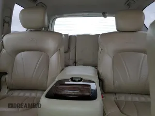 2012 Infiniti QX56 7-passenger with VIN JN8AZ2NF8C9517540, listed as a Copart auction lot 75046604 with 213,468 mi miles and Salvage Title. Bid and sale history available at carsss.com. Image 10.