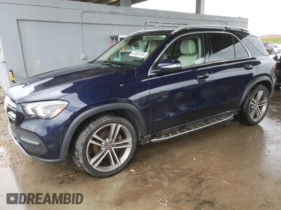 2021 Mercedes-Benz GLE 350 with VIN 4JGFB4JB8MA401559, listed as a Copart auction lot 63308195 with 42,685 mi miles and Salvage title. Bid and sale history available at DreamBid. Image 1.