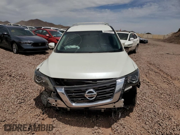 2017 Nissan Pathfinder SV z VIN 5N1DR2MN4HC657799, wystawiony jako Copart lot #58444065 z przebiegiem 90 473 mil mil oraz Szkoda całkowita • Salvage title. Historia ofert i sprzedaży dostępna na DreamBid. Obrazek 5.