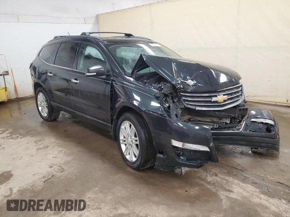 2015 Chevrolet Traverse LT with VIN 1GNKVGKD0FJ322649, listed as a Copart auction lot 52002055 with 129,240 mi miles and Clean title. Bid and sale history available at DreamBid. Image 4.