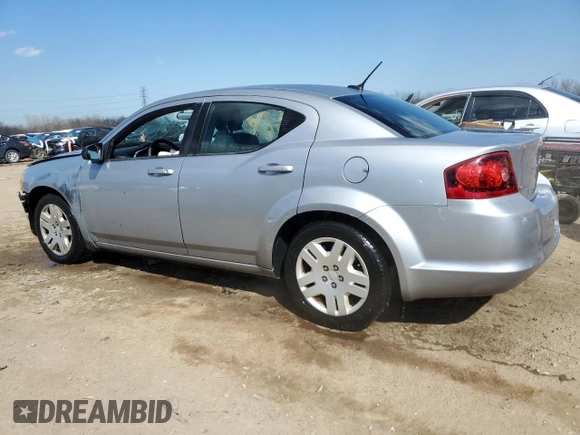 2014 Dodge Avenger SE with VIN 1C3CDZAB2EN216419, listed as a Copart auction lot 50443265 with 115,201 mi miles and Salvage Title. Bid and sale history available at DreamBid. Image 2.