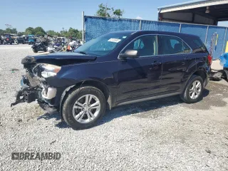 2017 Chevrolet Equinox LS with VIN 2GNALBEK5H1530800, listed as a Copart auction lot 52410655 with 107,724 mi miles and Salvage Title. Bid and sale history available at carsss.com. Image 1.