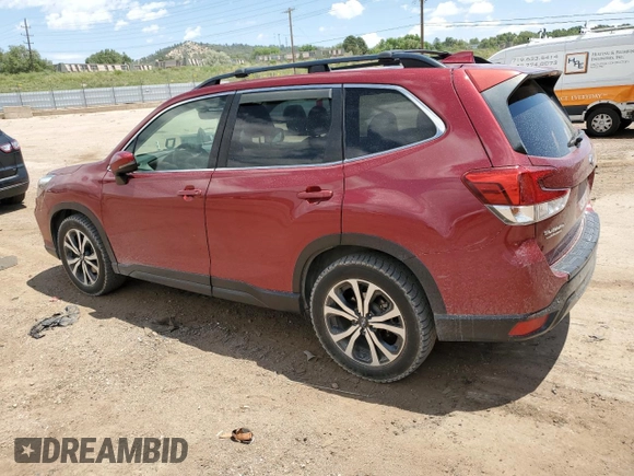 2019 Subaru Forester Limited with VIN JF2SKAUC7KH470707, listed as a Copart auction lot 62237045 with 106,020 mi miles and Clean title. Bid and sale history available at DreamBid. Image 2.