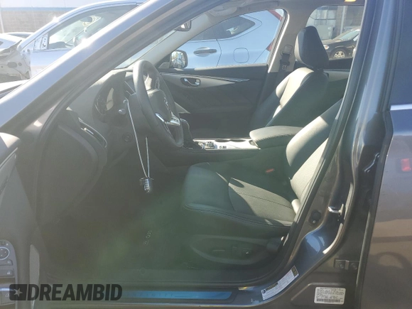 2024 Infiniti Q50 Luxe with VIN JN1EV7BR0RM631433, listed as a Copart auction lot 74363754 with 4,825 mi miles and Salvage Title. Bid and sale history available at DreamBid. Image 7.
