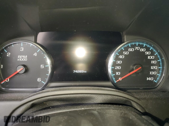 2019 GMC Yukon Denali with VIN 1GKS2CKJ3KR378827, listed as a Copart auction lot 45002325 with 74,283 mi miles and Salvage Title. Bid and sale history available at carsss.com. Image 9.