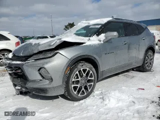 2024 Chevrolet Blazer RS with VIN 3GNKBERS2RS162035, listed as a Copart auction lot 44996375 with 20,609 mi miles and Salvage Title. Bid and sale history available at carsss.com. Image 1.
