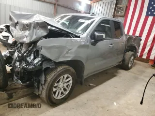 2025 Chevrolet Silverado 1500 with VIN 1GCRKKEK8SZ153909, listed as a Copart auction lot 48710115 with Not Provided miles and Salvage Title. Bid and sale history available at DreamBid. Image 1.