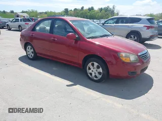 2009 Kia Spectra EX z VIN KNAFE222095648571, wystawiony jako IAAI lot #42266006 z przebiegiem 108 386 mil mil oraz . Historia ofert i sprzedaży dostępna na DreamBid. Obrazek 1.