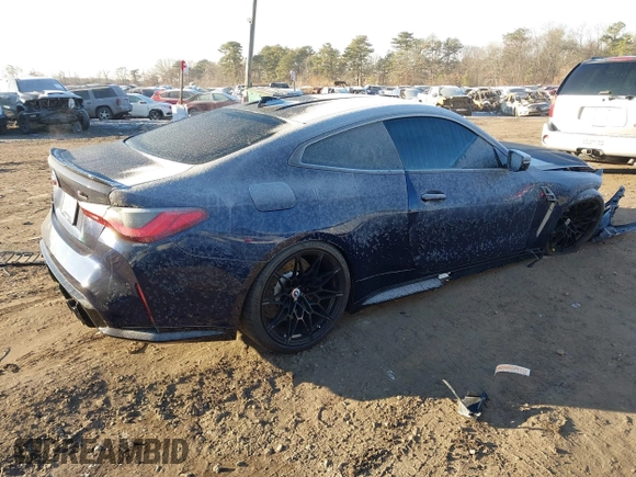 2023 BMW M4 Competition xDrive z VIN WBS43AZ04PCM47840, wystawiony jako IAAI lot #41125411 z przebiegiem 6 268 mil mil oraz . Historia ofert i sprzedaży dostępna na DreamBid. Obrazek 4.