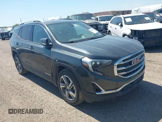 2020 GMC Terrain SLT with VIN 3GKALPEVXLL125009, listed as a IAAI auction lot 42066906 with 1 mi miles. Bid and sale history available at carsss.com. Image 1.