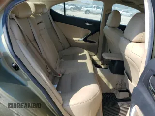 2006 Lexus IS 250 with VIN JTHBK262865012673, listed as a Copart auction lot 64866815 with 169,413 mi miles and Clean title. Bid and sale history available at DreamBid. Image 10.