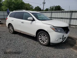 2016 Nissan Pathfinder S with VIN 5N1AR2MN0GC616376, listed as a Copart auction lot 57779555 with 150,896 mi miles and Salvage title. Bid and sale history available at DreamBid. Image 4.