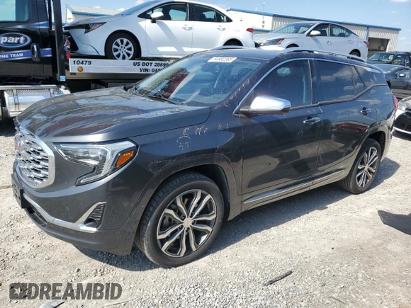 2018 GMC Terrain Denali z VIN 3GKALXEX3JL373004, wystawiony jako Copart lot #54982395 z przebiegiem 68 634 mil mil oraz Szkoda całkowita • Salvage title. Historia ofert i sprzedaży dostępna na DreamBid. Obrazek 1.