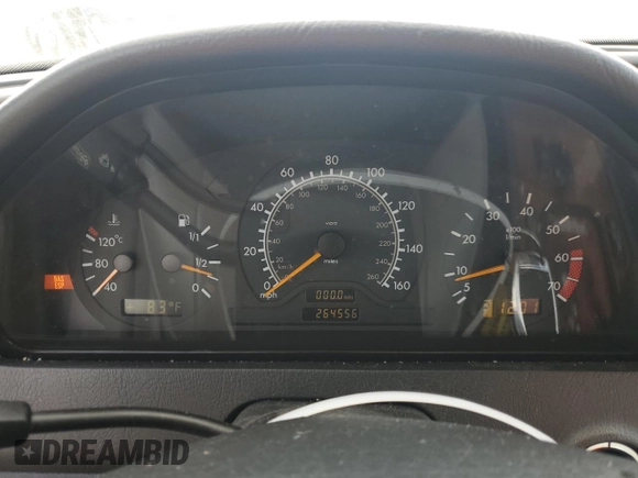 2000 Mercedes-Benz C 230 Kompressor with VIN WDBHA24G1YA820238, listed as a Copart auction lot 55563994 with 264,556 mi miles and Salvage Title. Bid and sale history available at carsss.com. Image 9.