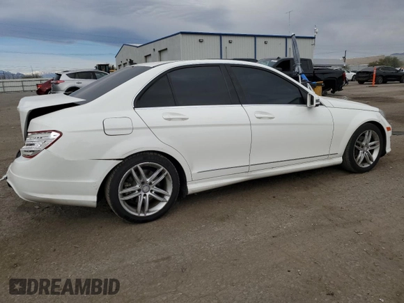 2014 Mercedes-Benz C 250 Sport with VIN WDDGF4HB4EG217324, listed as a Copart auction lot 50651105 with 106,304 mi miles and Salvage Title. Bid and sale history available at DreamBid. Image 3.