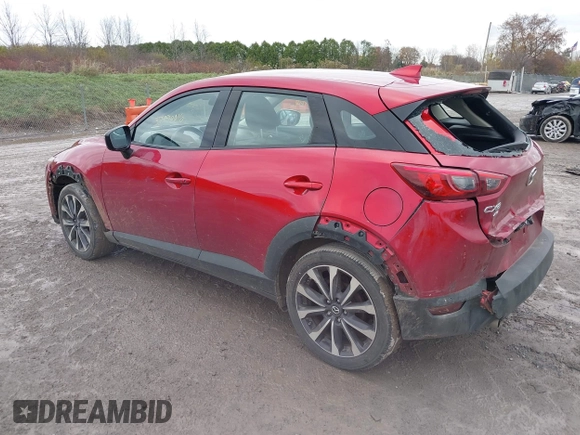 2019 Mazda CX-3 Touring with VIN JM1DKFC78K0449422, listed as a IAAI auction lot 40681707 with 54,106 mi miles. Bid and sale history available at carsss.com. Image 3.